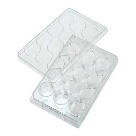 Celltreat CELLTREAT  12 Well Tissue Culture Plate with Lid, Individual, Sterile 229112